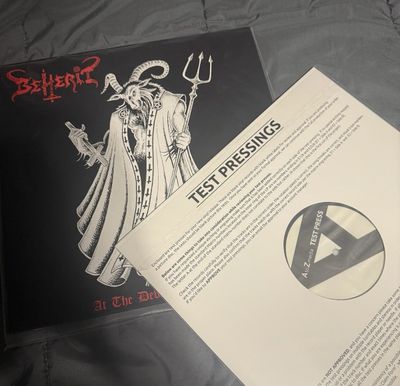 Beherit-At the Devil&#39;s Studio 1990 Test Press