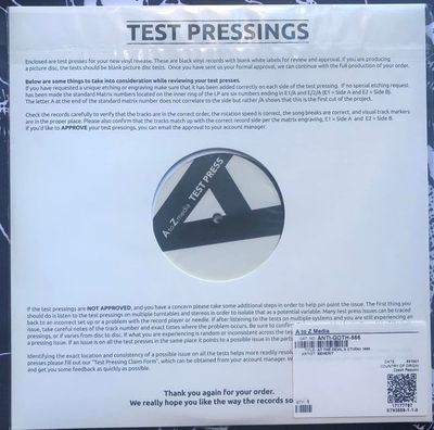 Beherit-At the Devil&#39;s Studio 1990 Test Press