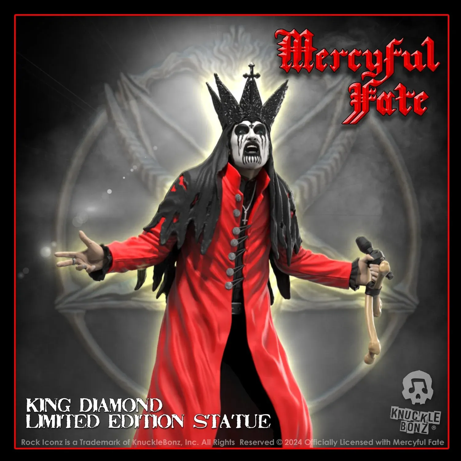 King Diamond III Mercyful Fate Rojo (PRE-ORDER)