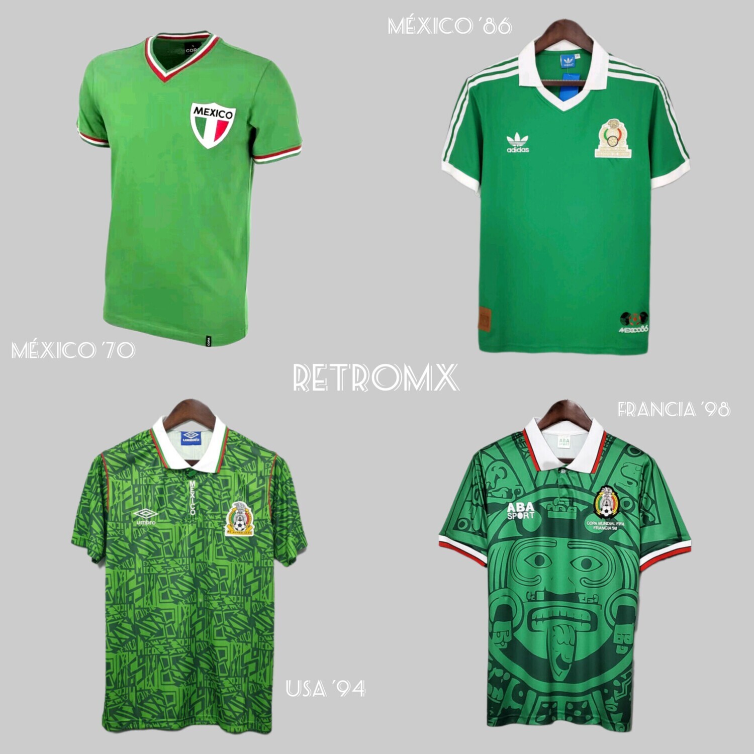 Jersey Retro México Mundial