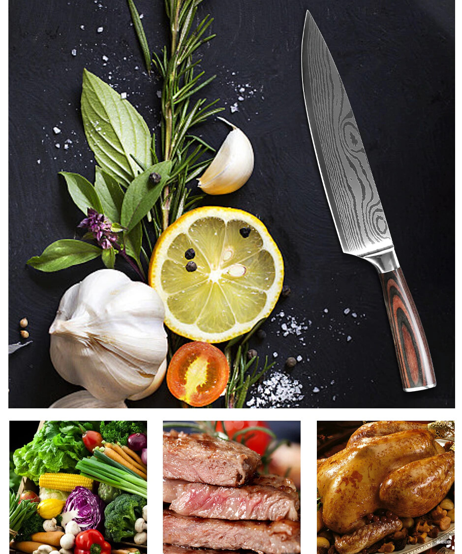 GnetHV Chef&#39;s Knife 8&quot; Japanese