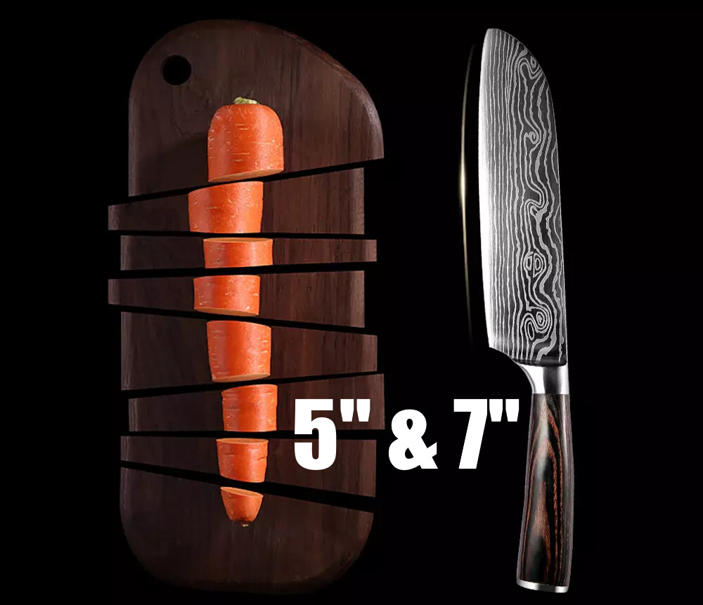 GnetHV Fruit Knife 5&quot; &amp; 7&quot; Japanese