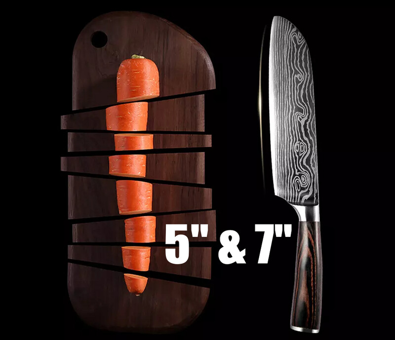 GnetHV Fruit Knife 5&quot; &amp; 7&quot; Japanese