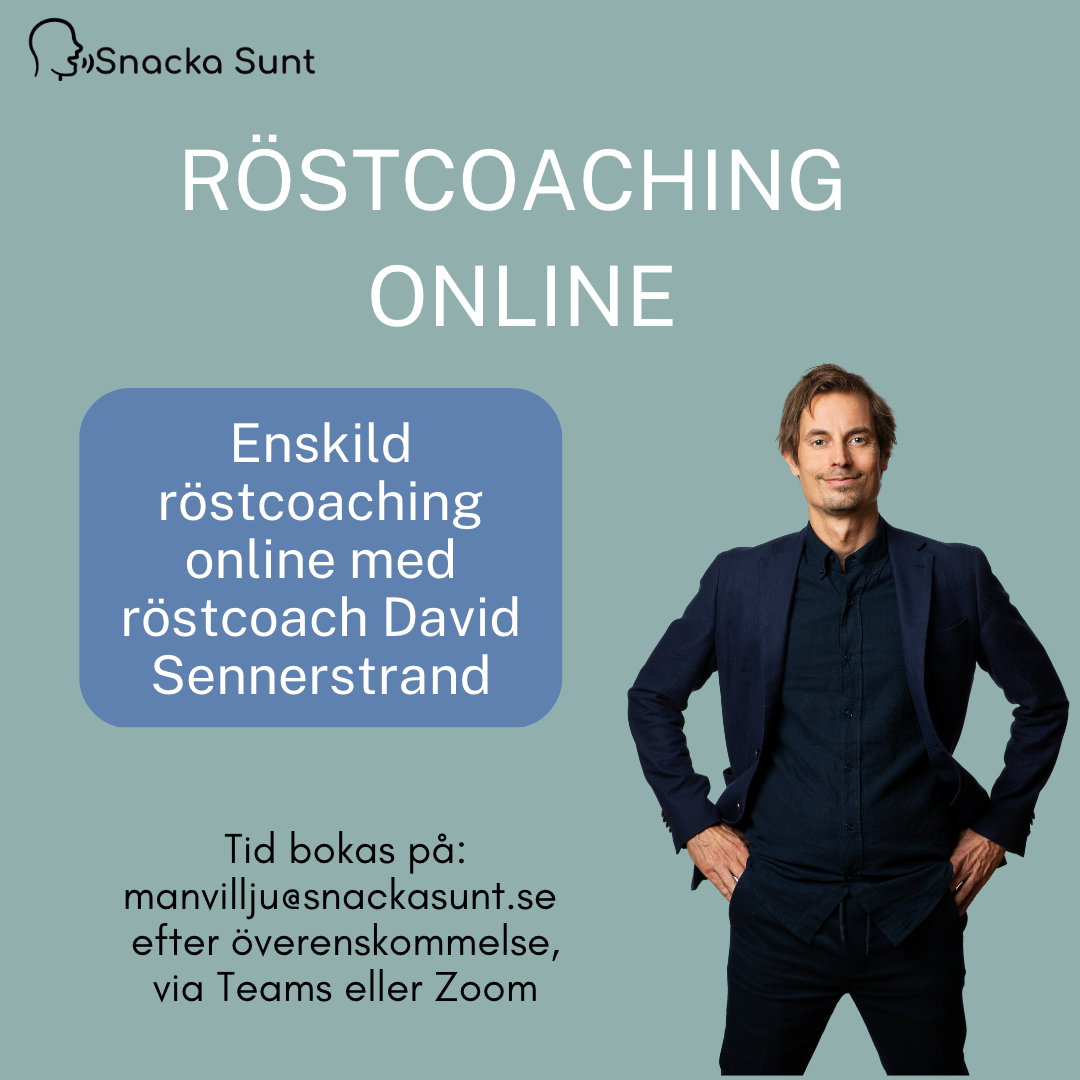 Enskild (1:1) röstcoaching online 40 min