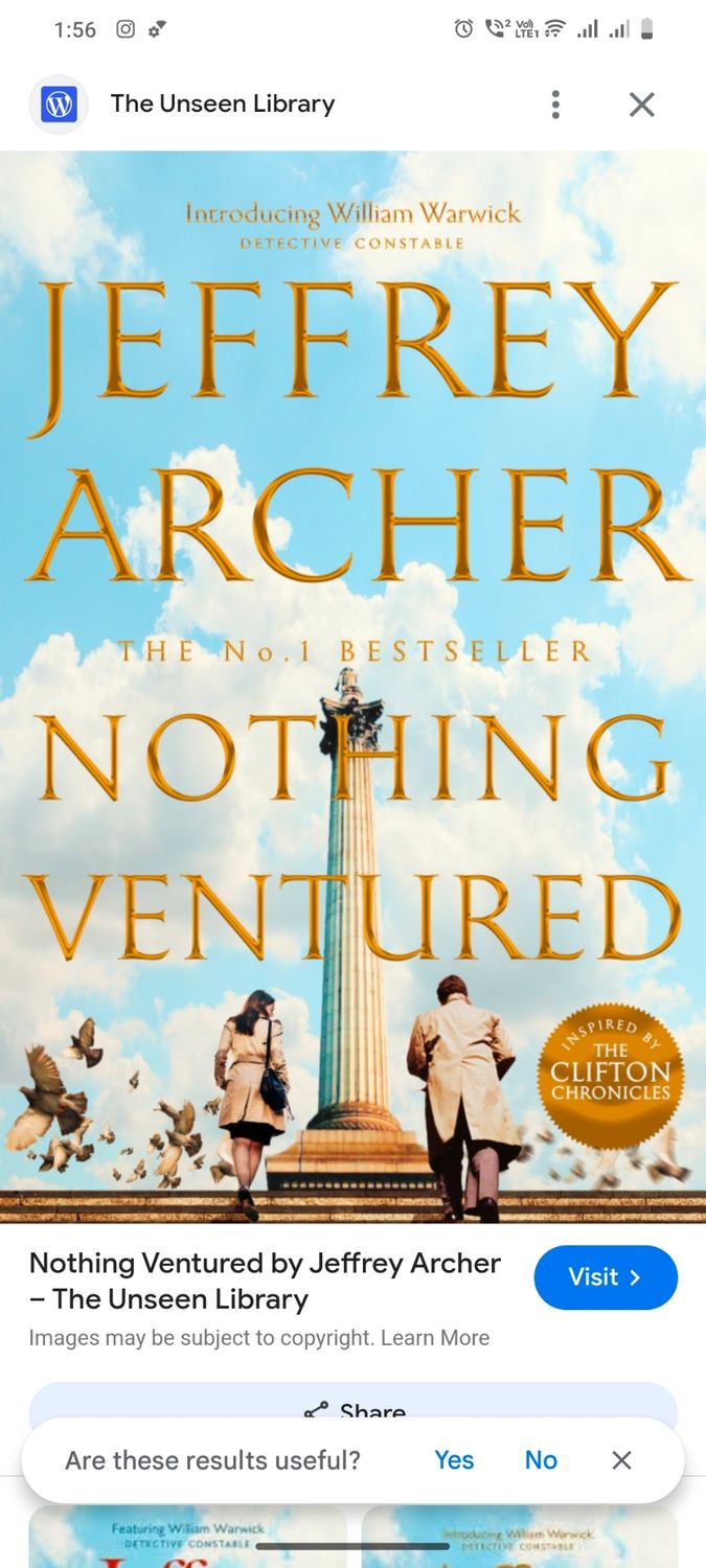 Jeffrey Archer Nothing Ventured