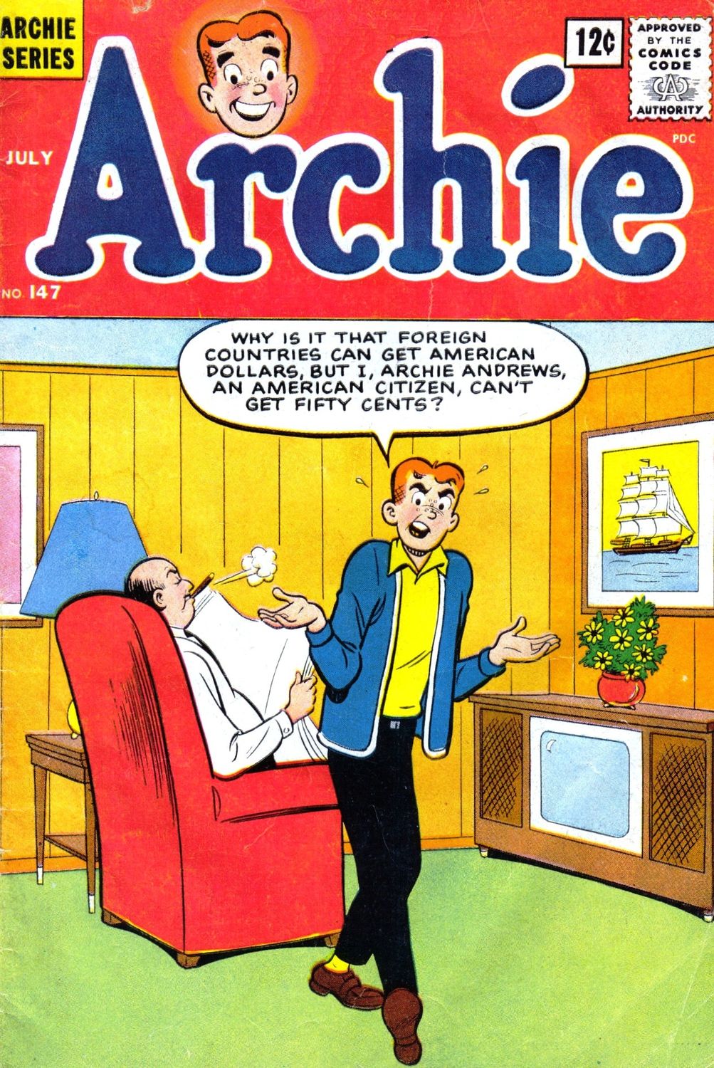 Archie 147 (1964-07) (c2c) (Mad Doctor Doom)