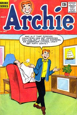 Archie 147 (1964-07) (c2c) (Mad Doctor Doom)