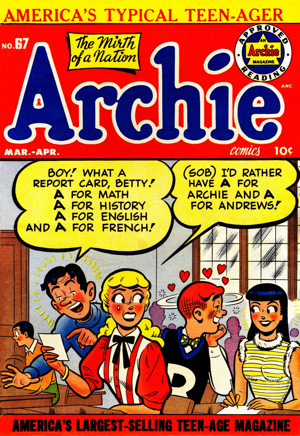 Archie Comics 067 (1954) (coverless)
