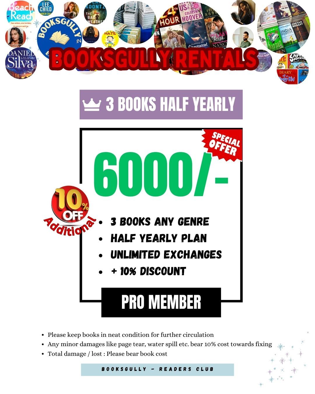 3 Books 6 Months