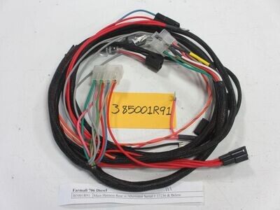 385001R91 - Rear Main Harness with Alternator, Serial # 37236 & Below 385001R91 - Rear Main Harness with Alternator, Serial # 37236 & Below