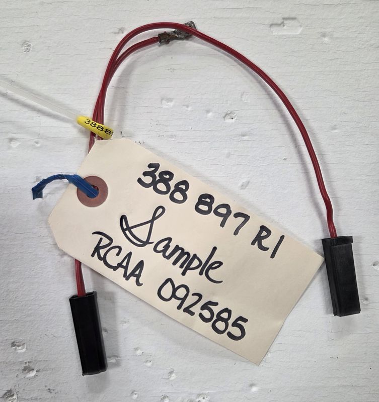 388897R91 - Headlight Cable Junction Heavy Duty Grill (2 are used & included)