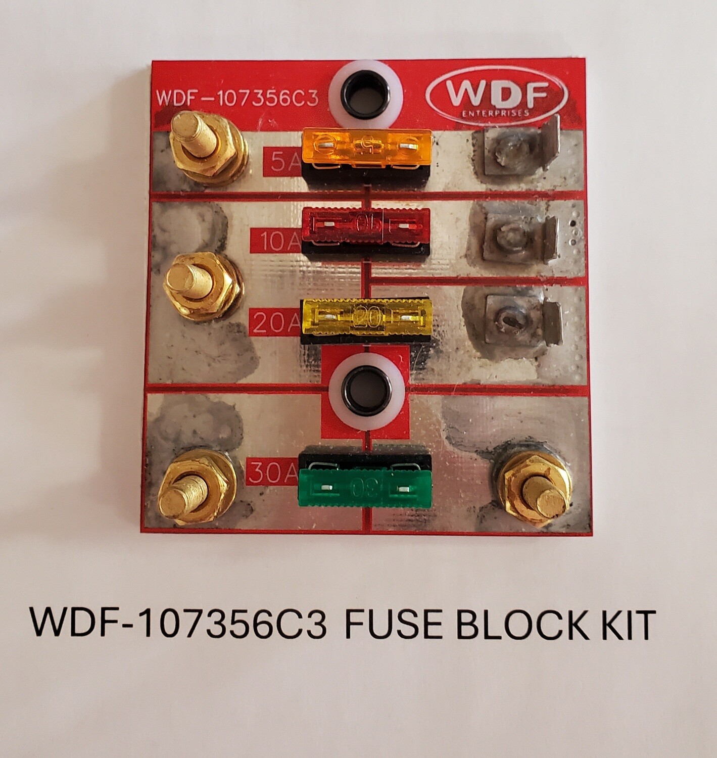 WDF-107356C3 - Fuse Block Kit - for 786, 886, 986, 1086, 1486, 1586, 3386, 3586, & 3786. WDF-107356C3 - Fuse Block Kit - for 786, 886, 986, 1086, 1486, 1586, 3386, 3586, & 3786.