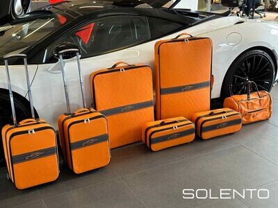 McLaren GT (full 7 pcs set w/ 2 frunk trolleys & 2 garment bags - full stowage fill)