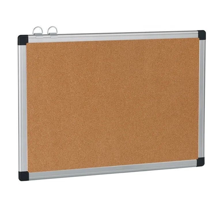 SMQ BULLETIN BOARD ALUMINIUM FRAME DOUBLE SIDED GREEN AND BROWN SIZE 90*120