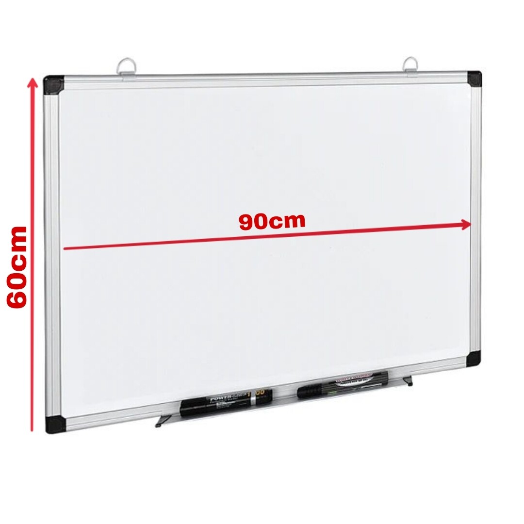 SMQ WHITEBOARD MAGNETIC ALUMINIUM FRAME DOUBLE SIDED SIZE 60*90