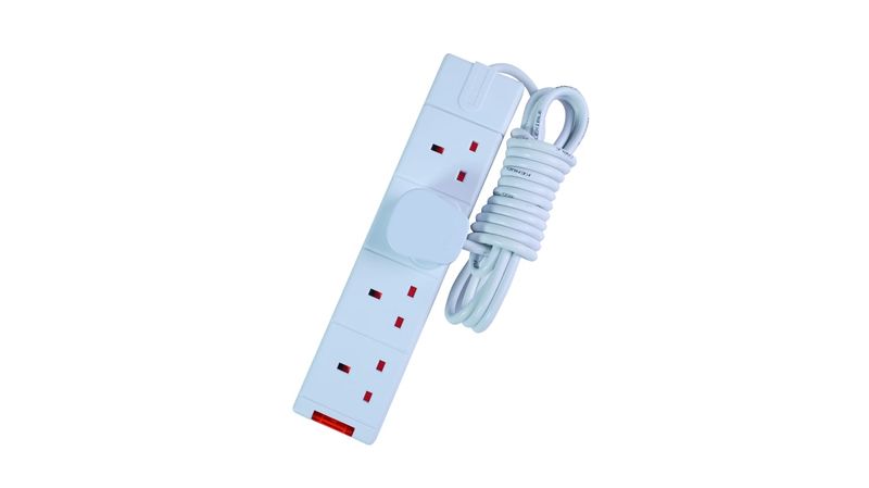 Power Extention 4 socket 3 meter Made in (UK)