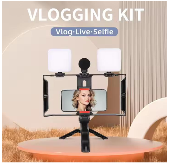 SMQ  6 in1 Tripod Holder Vlogging Kits Live Selfie MY-7162