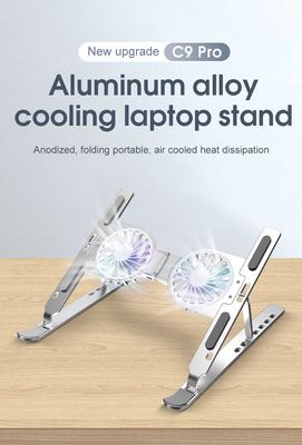 اس ام كيو حامل كمبيوتر المنيوم قابل للتعديل مع مروحة تبريد واضاءه 14&quot;-17&quot; C9