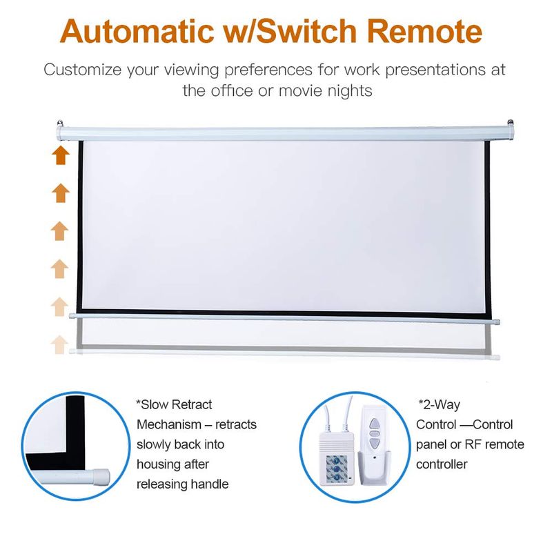 SMQ Electric Projector Screen with RF (120 inch)