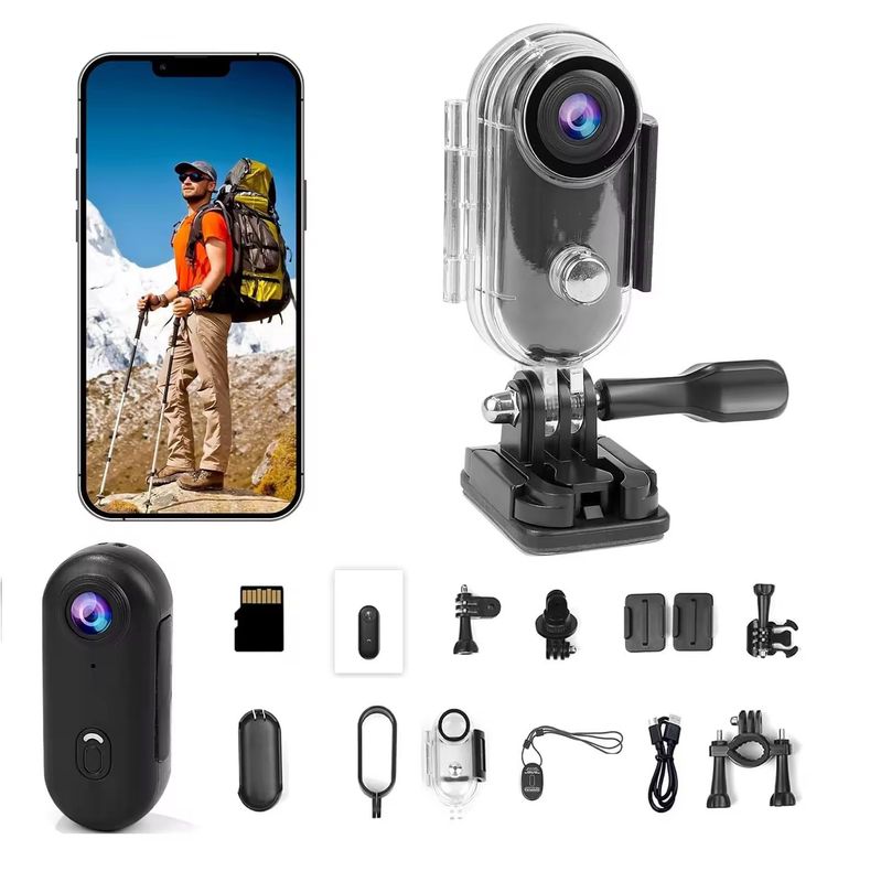 SMQ . 4K Magnetic Action Cam Multi -use e WiFi
