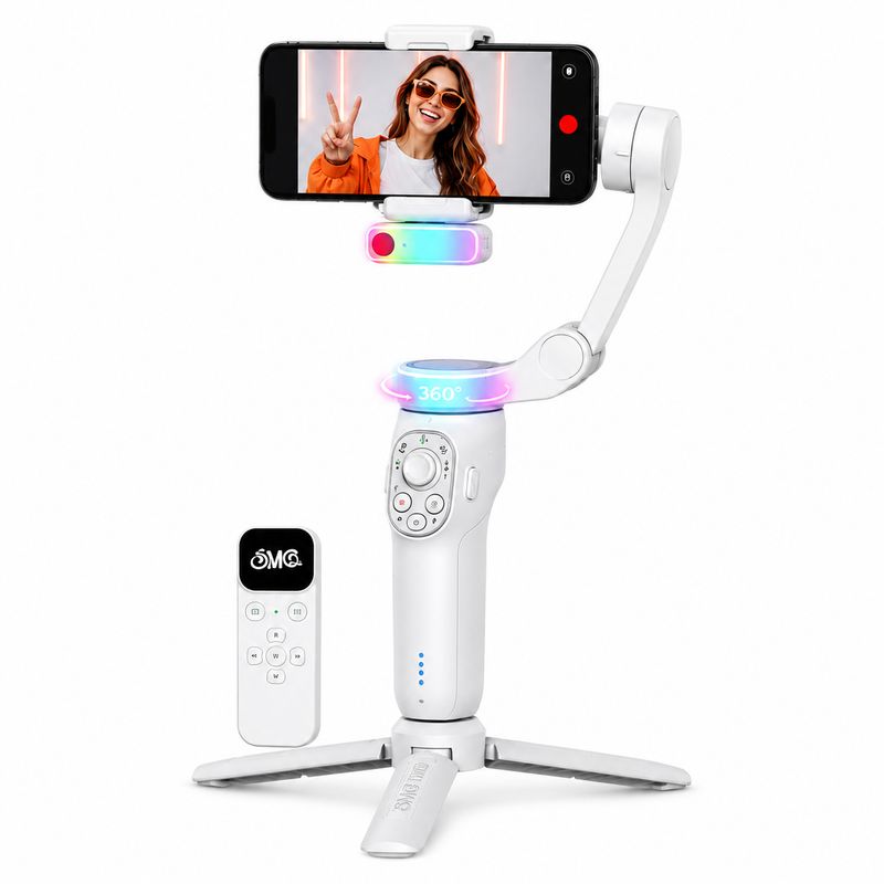 SMQ Creator 360 Pro AI Tracking Gimbal with RGB Light
