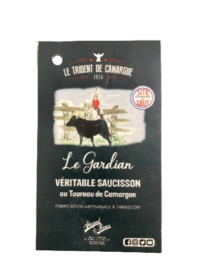 Saucisson de Taureau de Camargue AOP - du Pays d'Arles -Provence