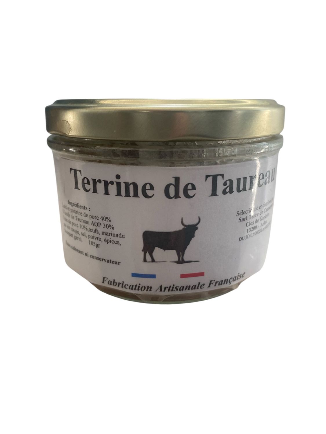 Terrine de Taureau de Camargue AOP du Pays d'Arles en Provence