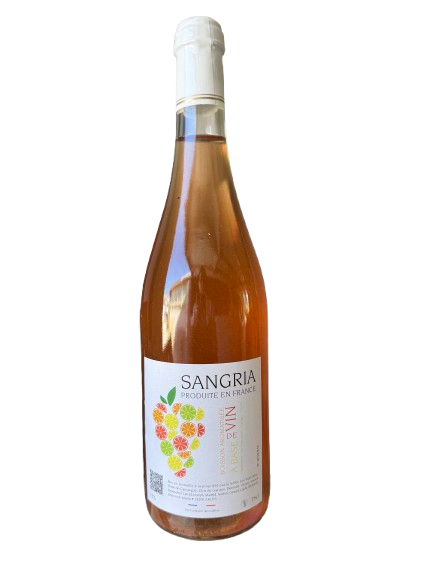 Sangria Rosé produite en France boisson Aromatisée à base de vin rosé