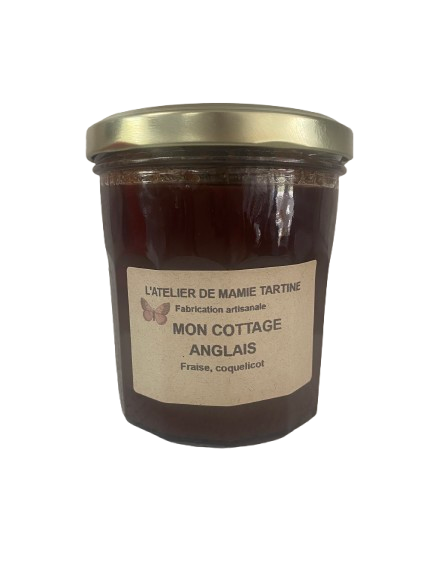 Confiture de Fraise Coquelicot Artisanale - Occitanie