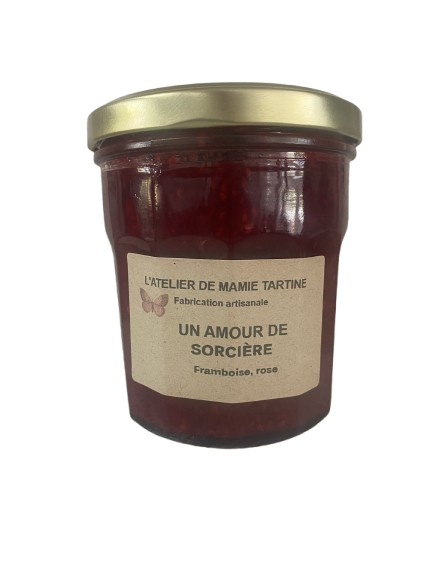 Confiture de Framboise Rose Artisanale - Occitanie Confiture de Framboise Rose Artisanale - Occitanie