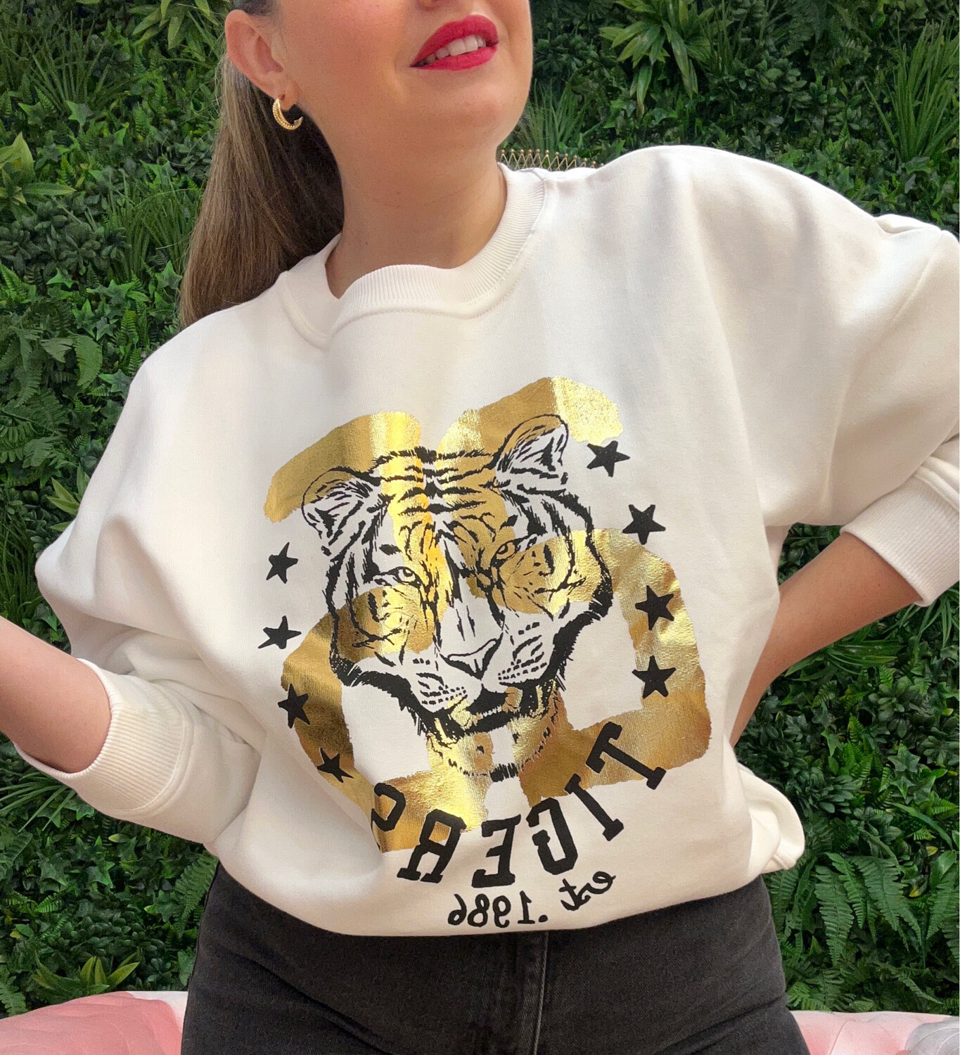 Sudadera metalizada