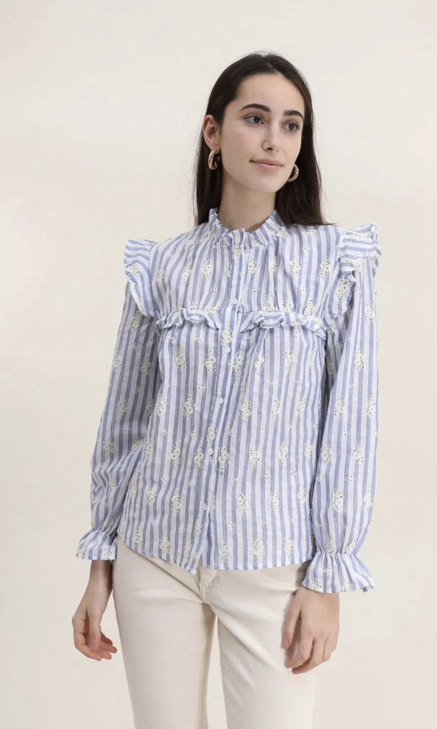 Camisa Flores+Rayas