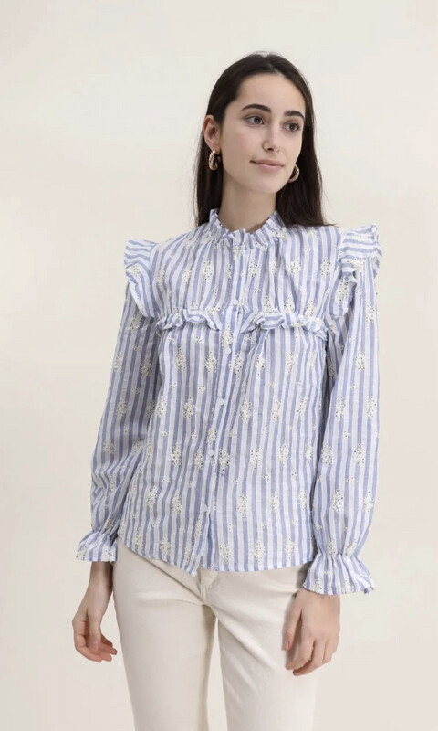 Camisa Flores+Rayas