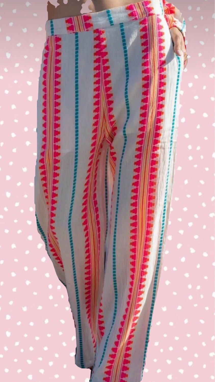 Pantalón flúor étnico