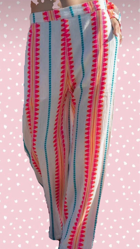 Pantalón flúor étnico