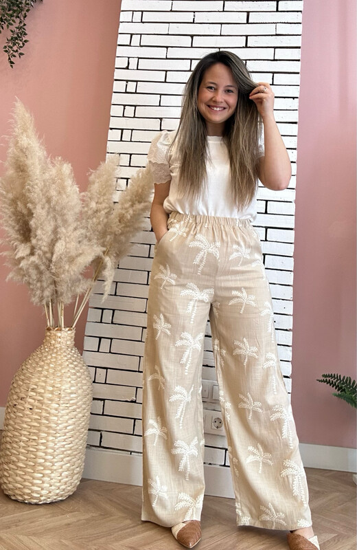 PANTALÓN PALMERAS OSCURO
