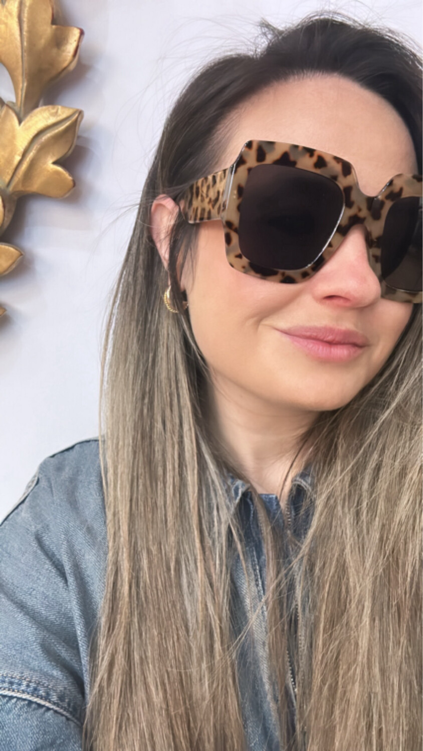 Gafas de pasta leopardo
