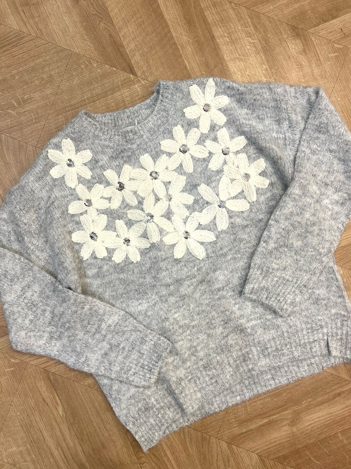 Jersey FLOWER gris