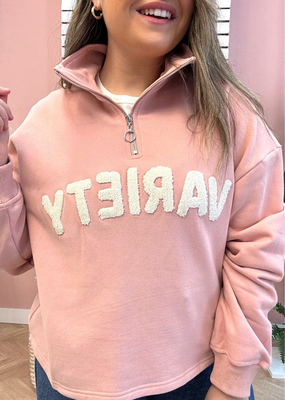 Sudadera variety rosa