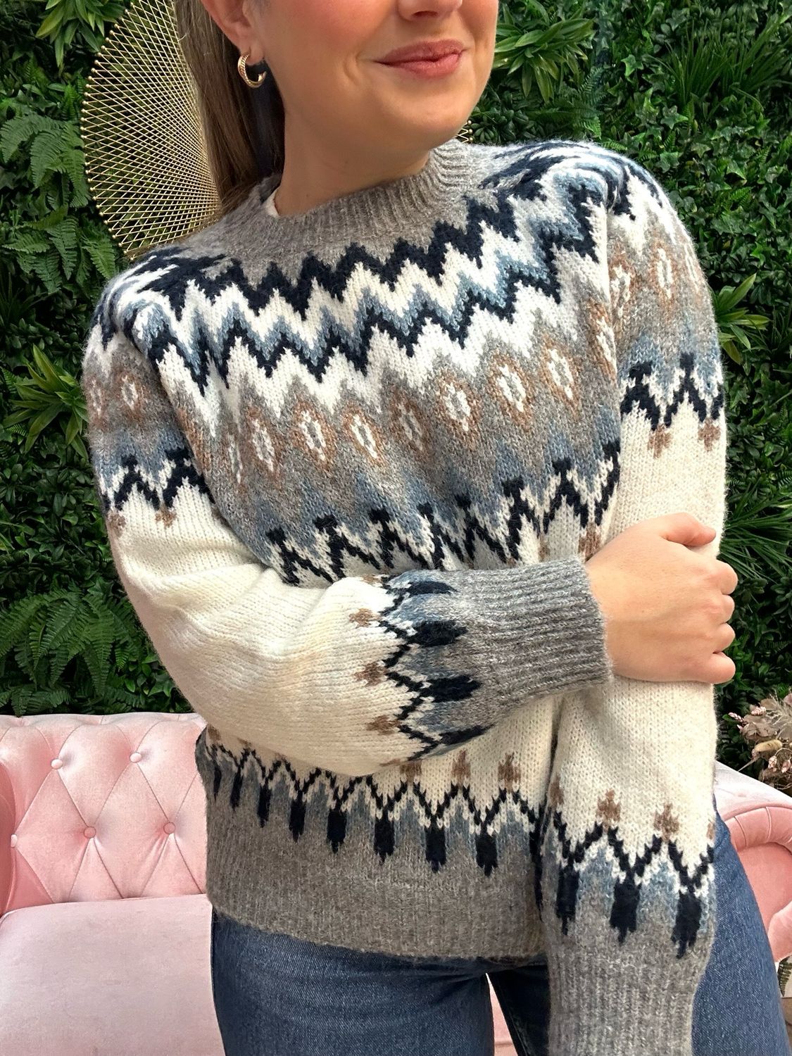 Jersey grecas gris