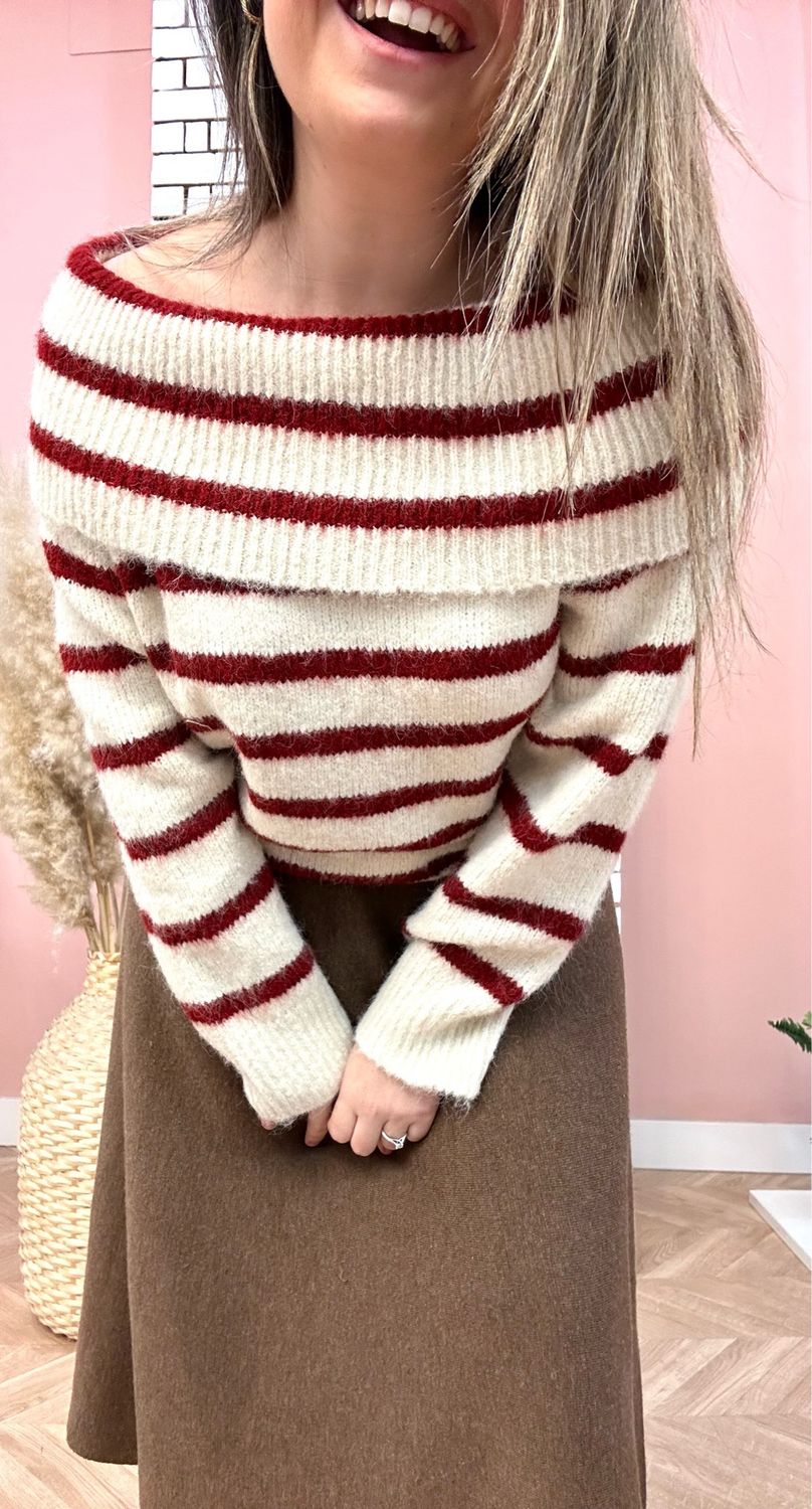 Jersey off shoulder gánate