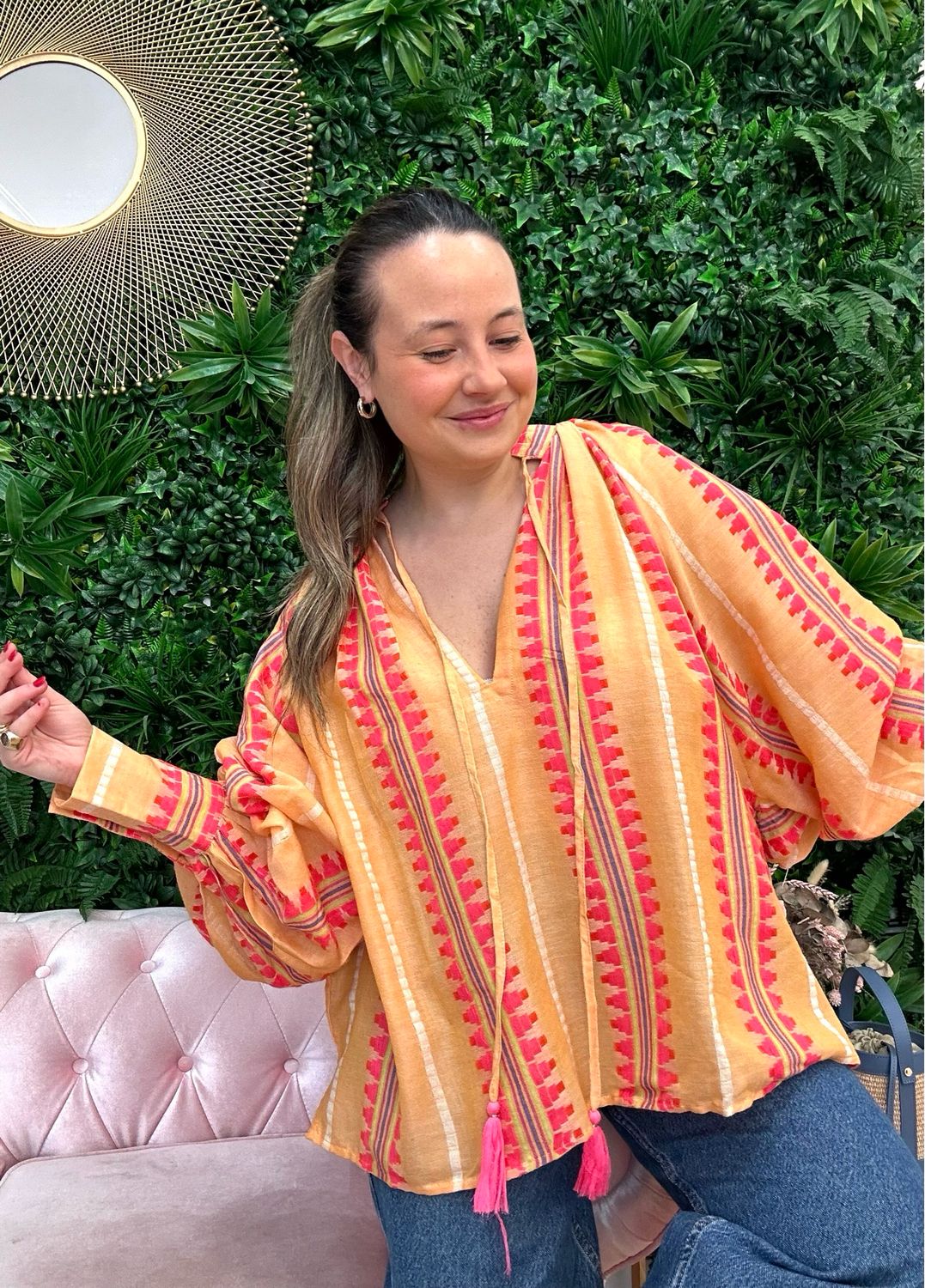 Blusa GOLD&SILVER naranja
