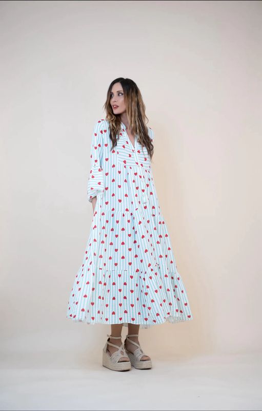Vestido LOVE turquesa