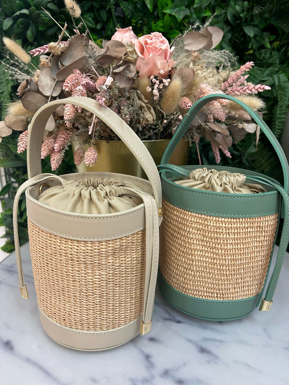 Bolso cubo crudo