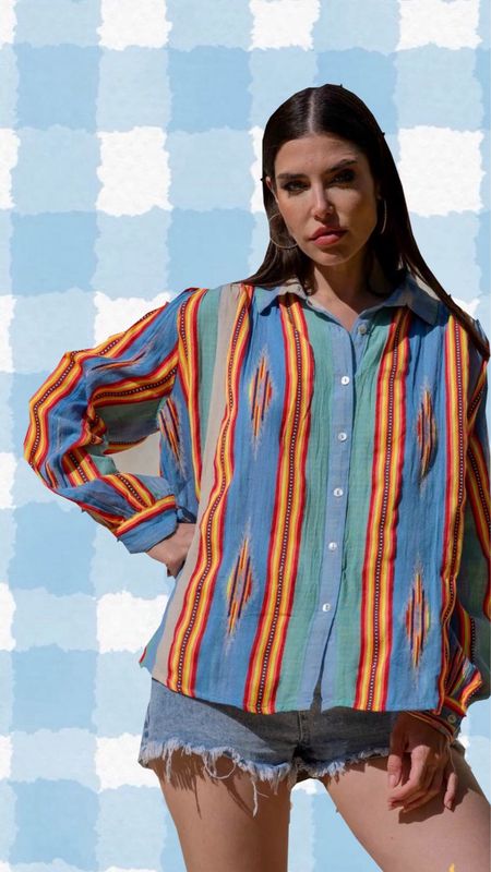 Camisa GOLD&SILVER turquesa
