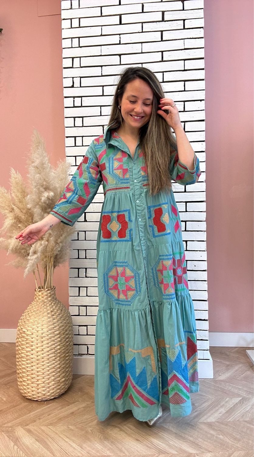 Vestido INDIA verde