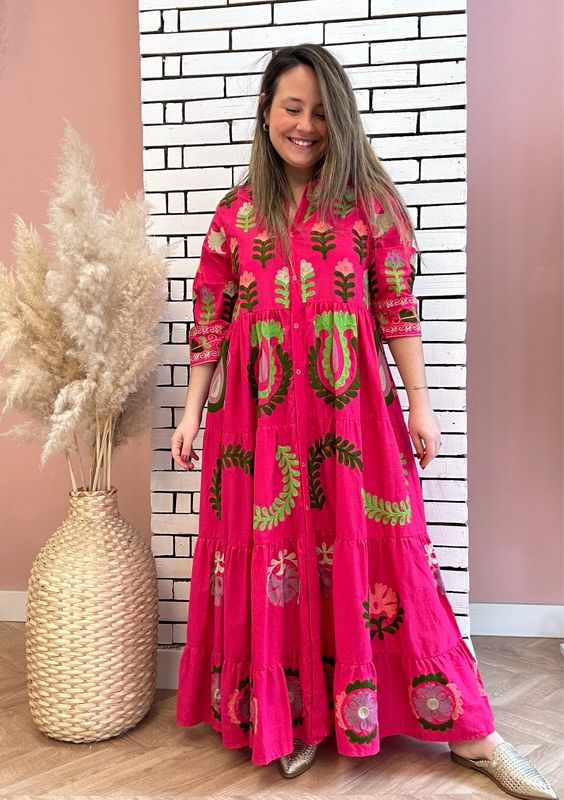 Vestido INDIA fucsia