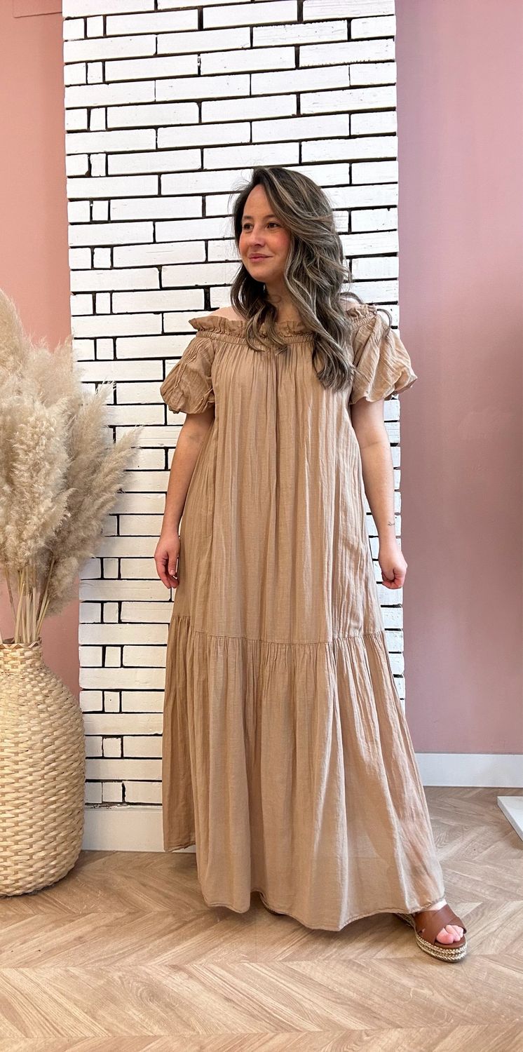 Vestido ACUARELA marrón