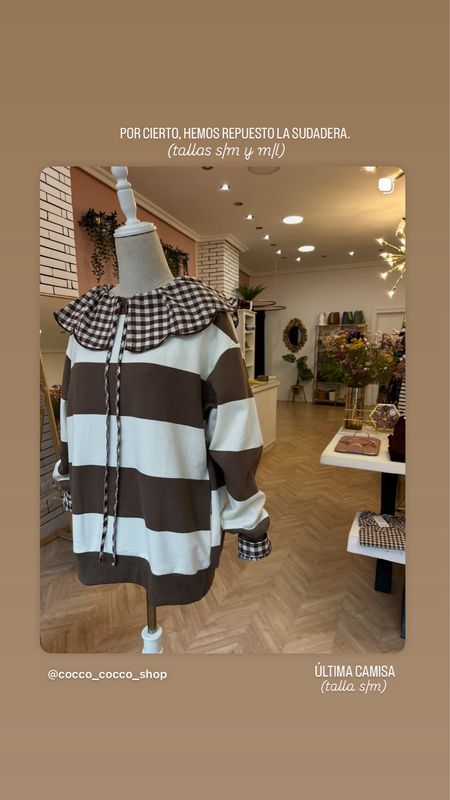 Sudadera bolsillos marrón