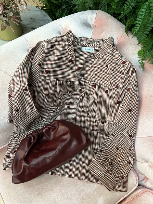 Camisa HEART granate